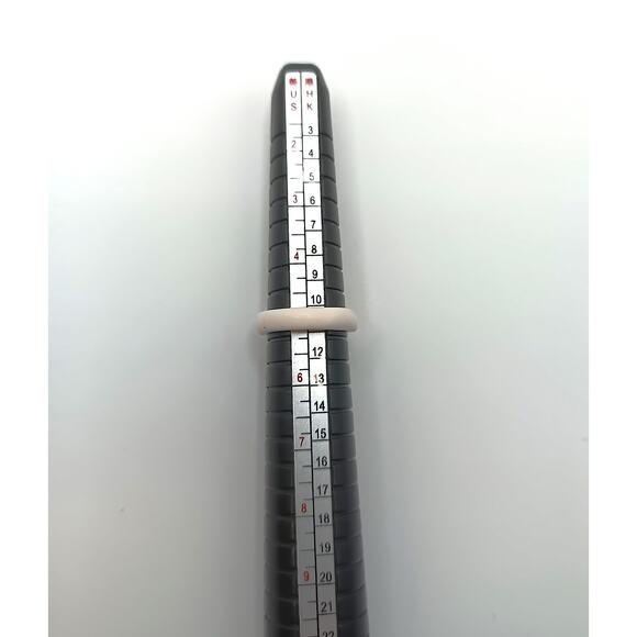 Vintage Shell Pinkie Ring Feather Shape Size 5 - Picture 3 of 5